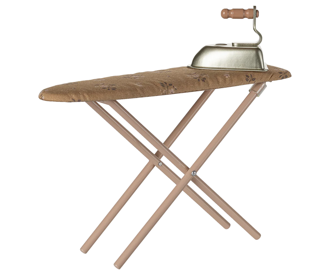 Maileg Mouse Ironing Board With Iron - Powder