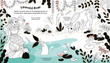 Load image into Gallery viewer, Gold And Silver Colouring Book - Enchanted Forest
