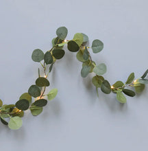 Load image into Gallery viewer, Midnight Forest Eucalyptus Leaf String Lights by Talking Tables
