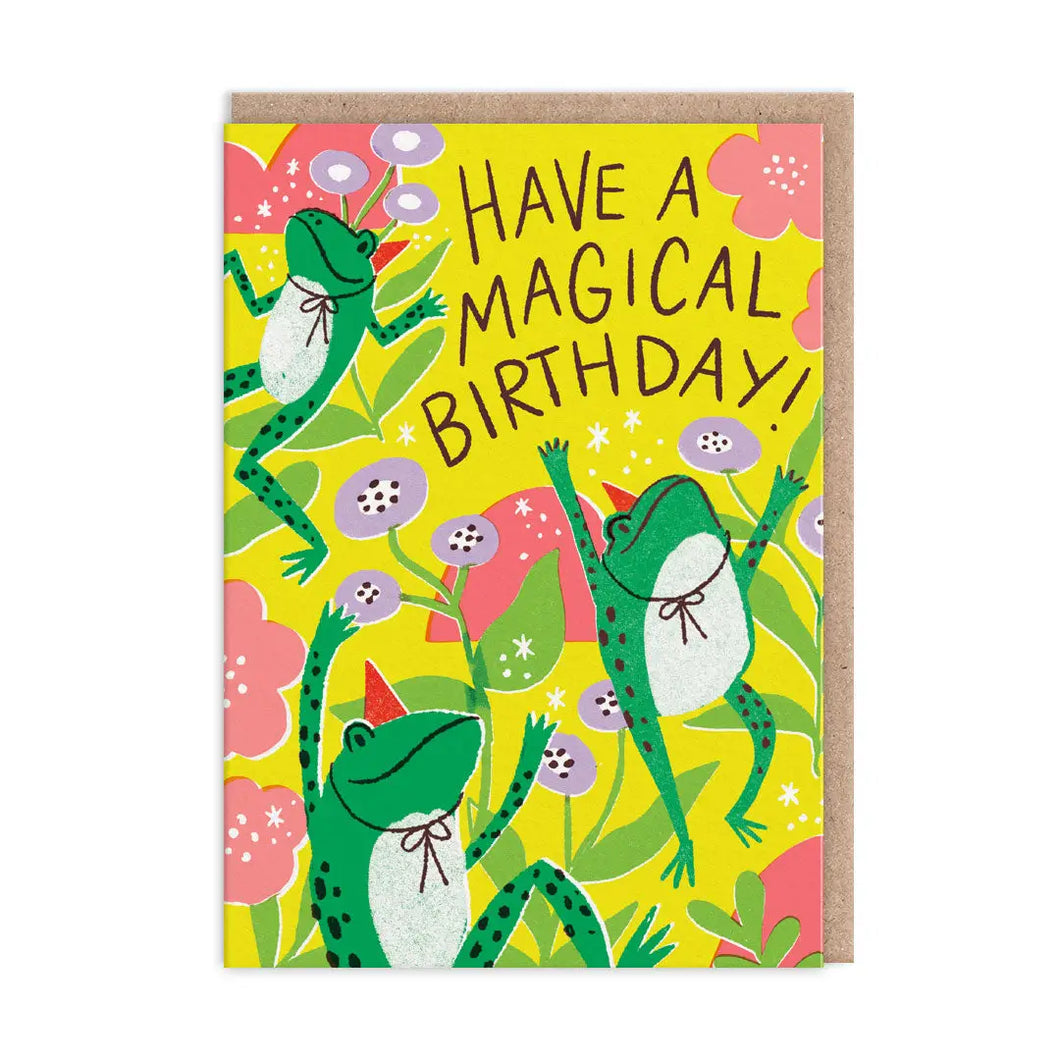 Ohh Deer Birthday Card - Magical Birthday Frogs