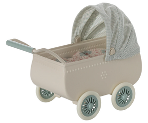 Maileg - Pram With Baby Mouse Set  - Mouse