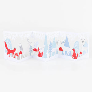 Meri Meri Concertina Christmas Card - Winter Wonderland