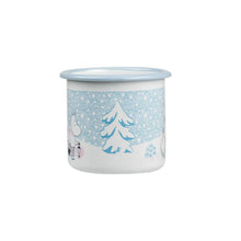 Load image into Gallery viewer, Muurla Enamel Moomin Mug 3.7dl - Let It Snow
