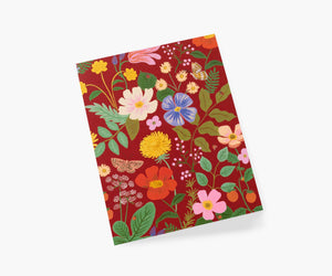 Strawberry Fields (Red) Greeting Card by Rifle Paper Co.