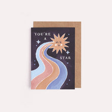 Load image into Gallery viewer, You&#39;re A Star Mini Card | Thank You Cards | Mini Cards
