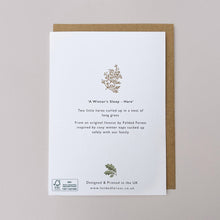 Load image into Gallery viewer, Greetings Card - A Winter's Sleep - Hare
