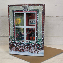 Load image into Gallery viewer, Happy Christmas Red Window Large Greetings Card
