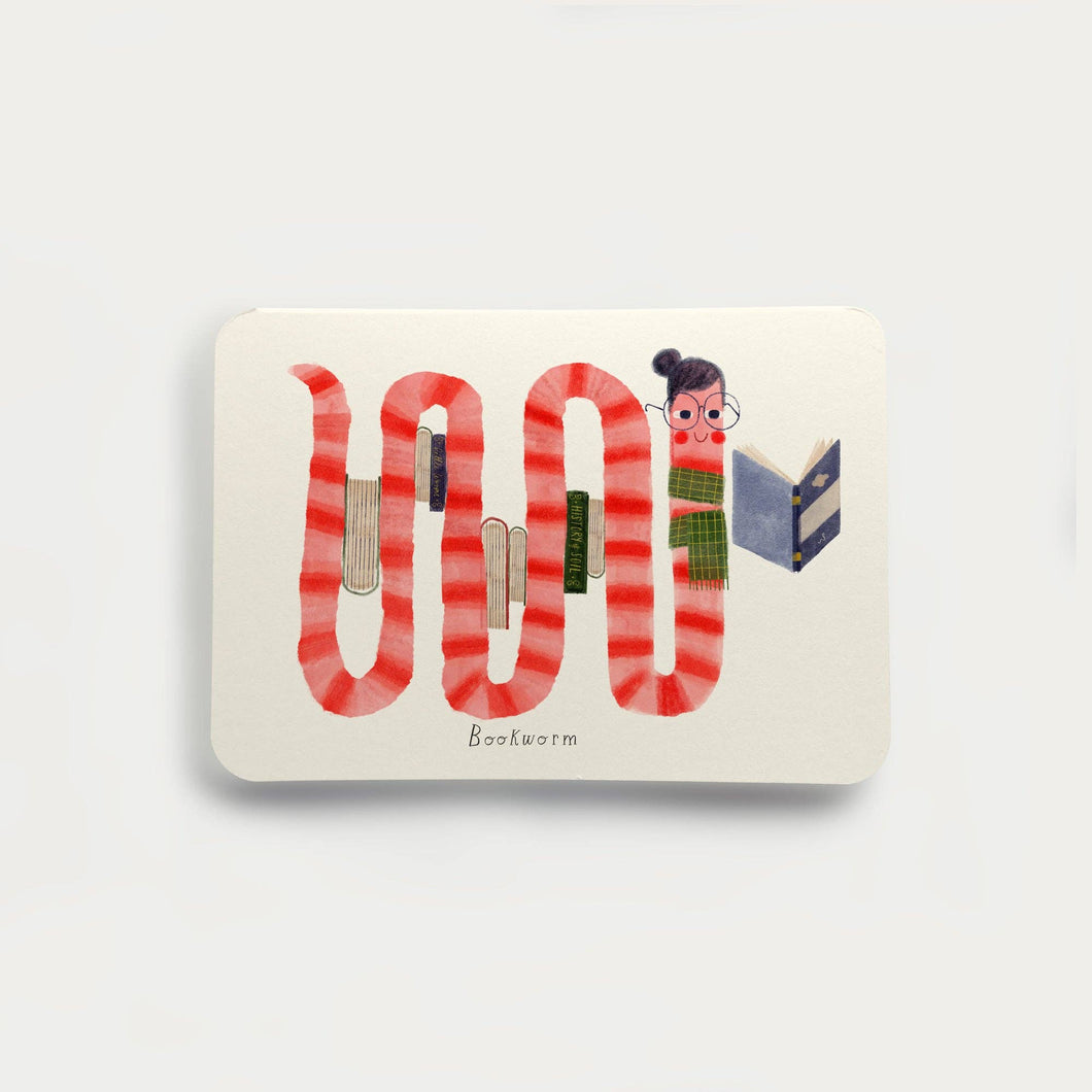 Oldfield Design Co Greetings Card - Bookworm