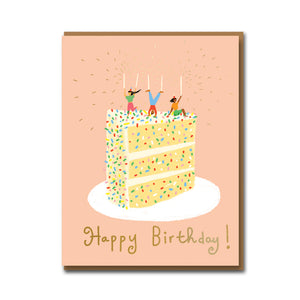 Greetings Card - Confetti Cake