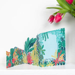 East End Press C5 Greeting Card - Concertina Botanic Gardens