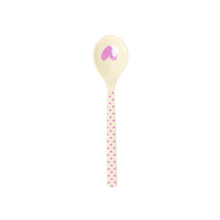 Load image into Gallery viewer, Rice Dk Melamine Spoon, Heart Print - Dark Pink
