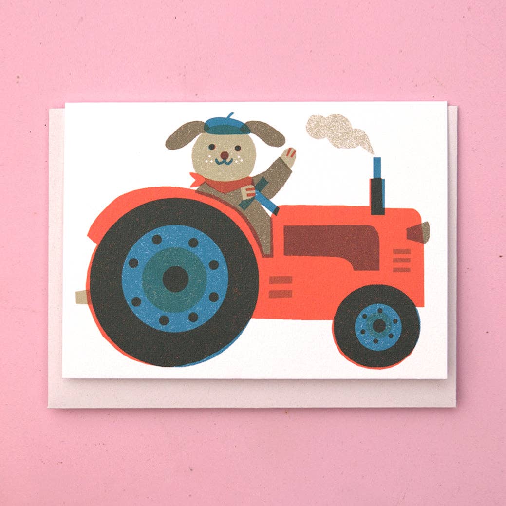 A7 Mini Greeting Card - Tractor