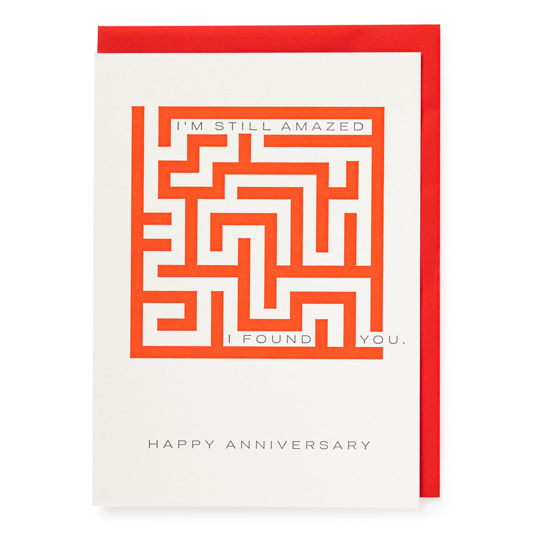 Archivist Greetings Card - Amazed Anniversary