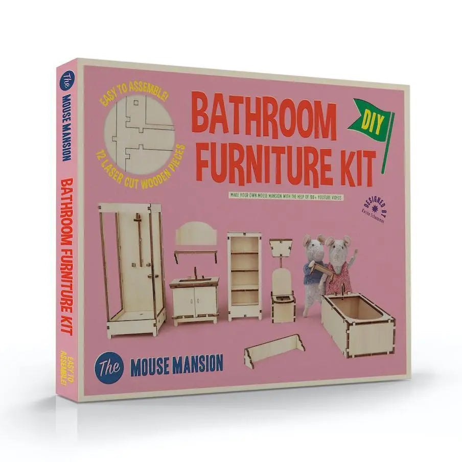 Sam & Julia Kids Diy Dollhouse Furniture Kit - Bathroom(Scale 1:12)