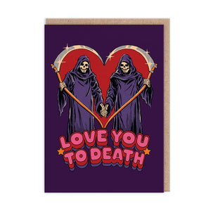 Love You To Death Greeting Card by Steven Rhodes