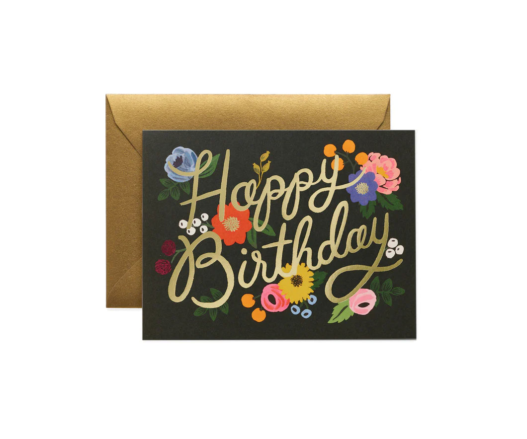 Rifle Paper Co. Birthday Card - Vintage Blossom