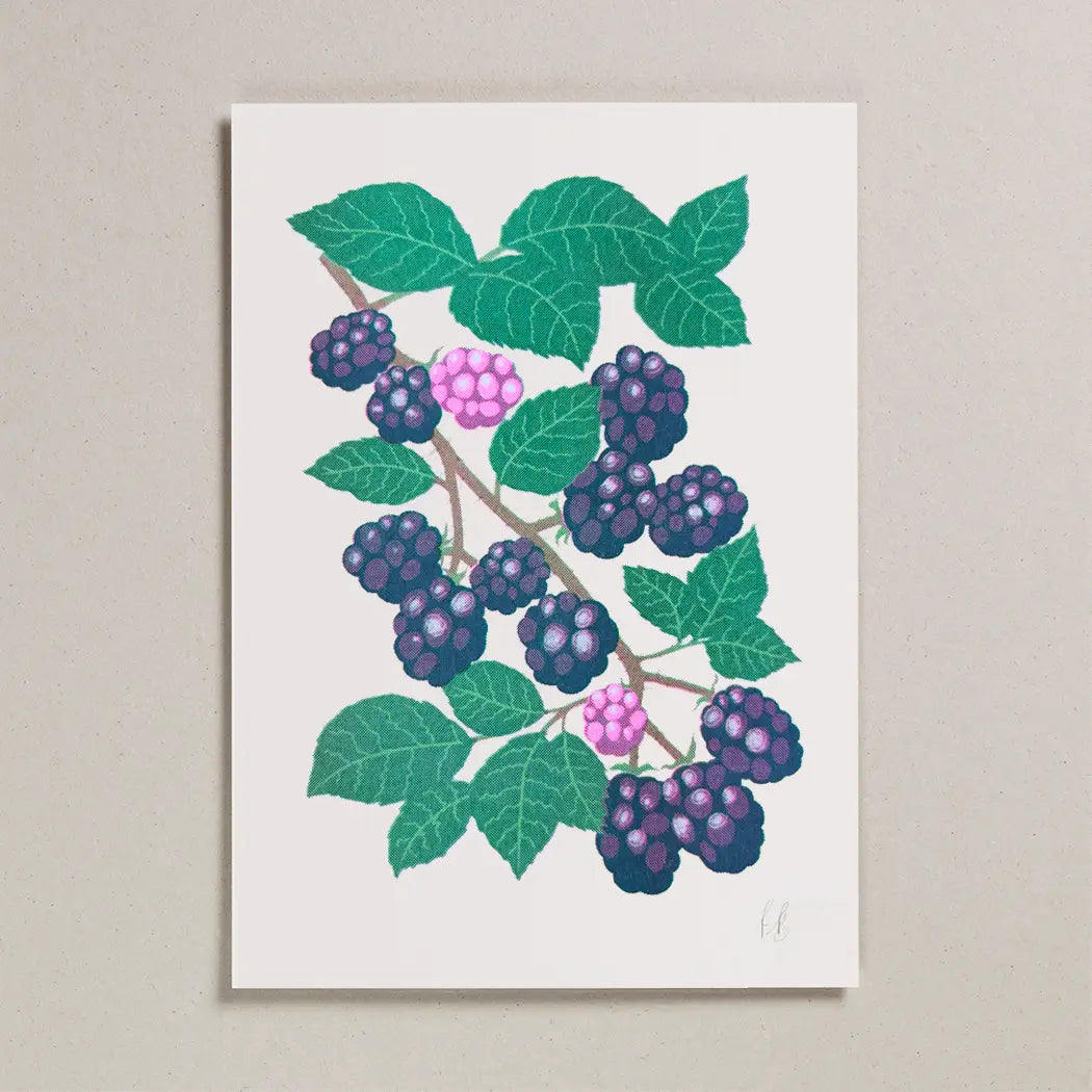 Petra Boase Risograph Print - Blackberry