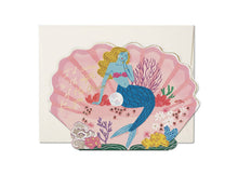 Load image into Gallery viewer, Blue Mermaid - Greetings Card
