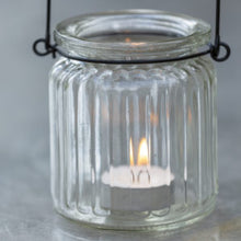 Load image into Gallery viewer, Ribbed Glass Lantern
