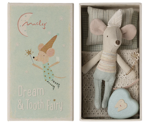 Maileg Tooth Fairy Mouse, Little Brother in Matchbox