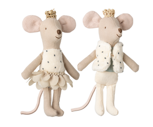 Maileg Royal Twins Mice - Little Sister and Brother in Matchbox