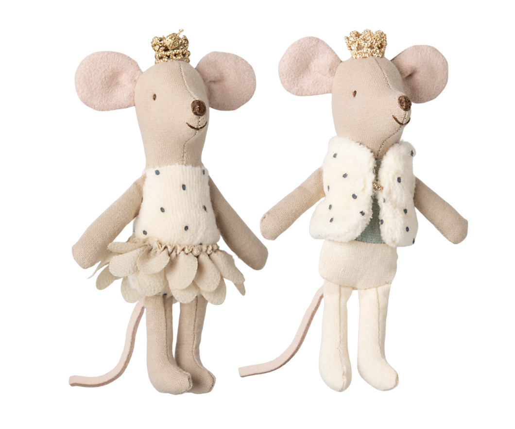 Maileg Royal Twins Mice - Little Sister and Brother in Matchbox