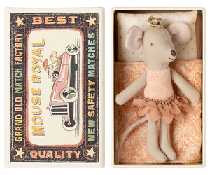 Princess Little Sister Mouse in Matchbox by Maileg