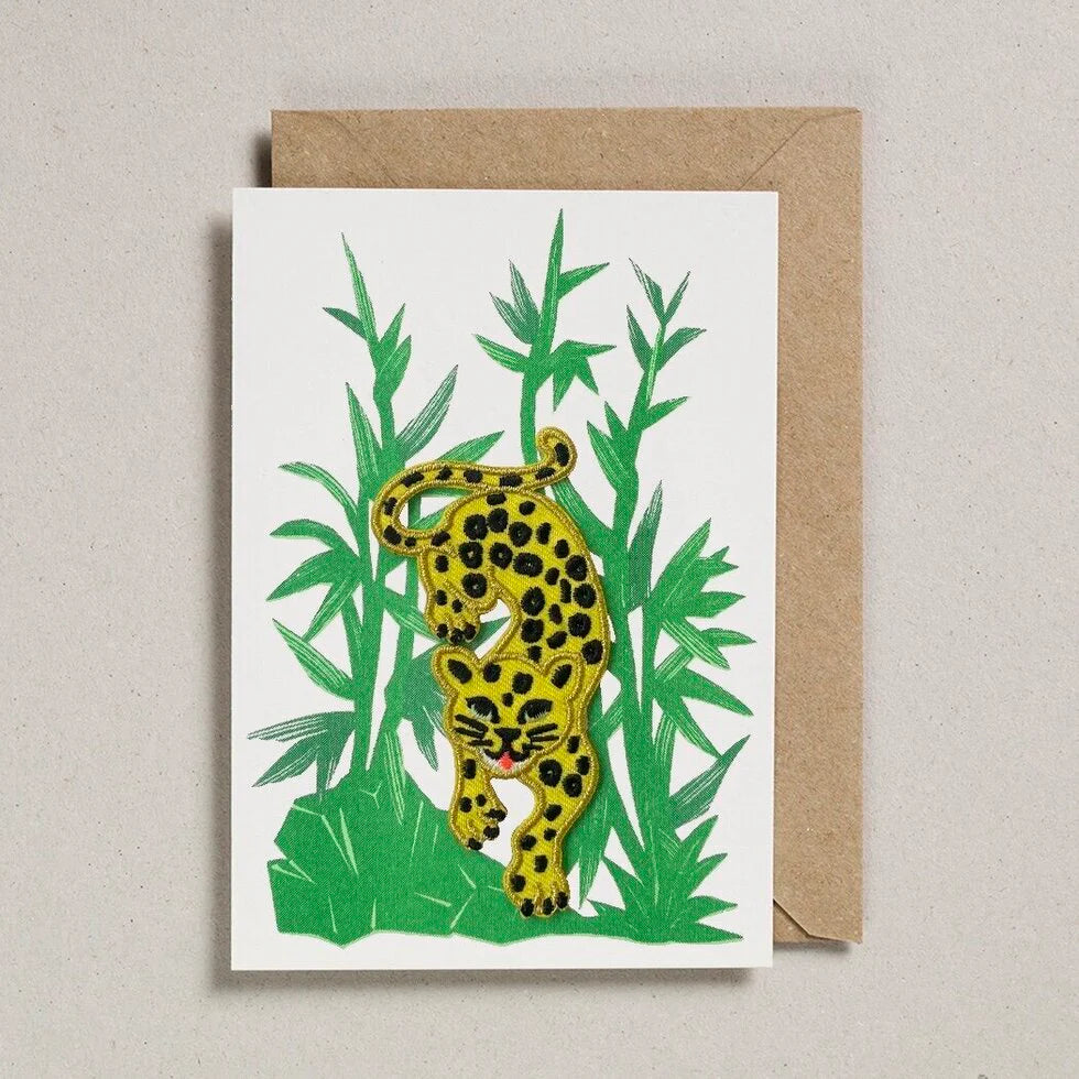 Iron On Patch Card - Leopard by Petra Boase
