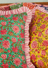 Load image into Gallery viewer, Sanganeri Block Print Cushion Cover
