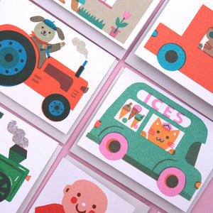 A7 Mini Greeting Card - Train