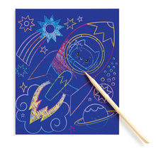 Load image into Gallery viewer, Cosmic Galaxy Scratch &amp; Sparkle Art Activity Kit
