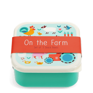 Set Of 3 Snack Boxes - On The Farm