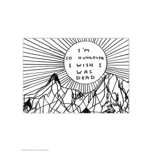 David Shrigley Postcard - So Hungover