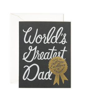 World’s Greatest Dad -  Father's Day Card by Rifle Paper Co.