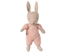 Load image into Gallery viewer, Maileg Micro Rabbit - Brown with Pink Knitted Suit
