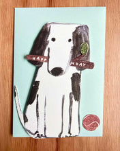 Load image into Gallery viewer, Laura Skilbeck Greeting Card - Birthday Dog With Stick And Ball

