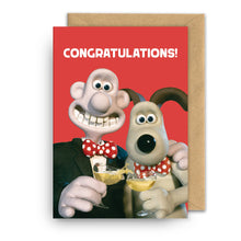 Load image into Gallery viewer, Congratulations Card Wallace and Gromit - Cheers!

