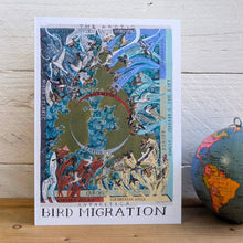 Load image into Gallery viewer, Driftwood Design Large Greeting Card - Bird Migration
