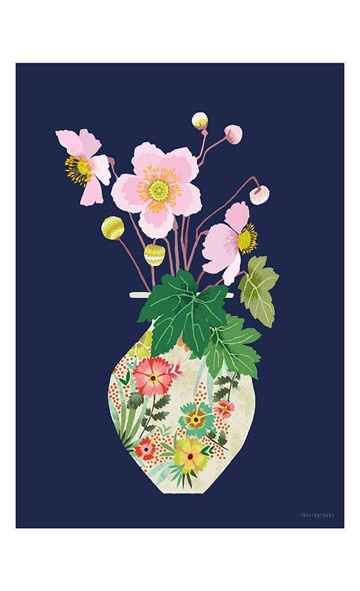 Brie Harrison Print A4 - Japanese Anemone