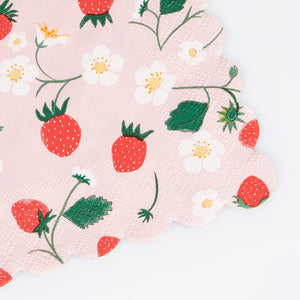 Meri Meri Small Napkins - Strawberry