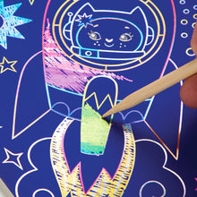 Load image into Gallery viewer, Cosmic Galaxy Scratch &amp; Sparkle Art Activity Kit
