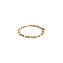 Load image into Gallery viewer, FUCHSIA Recycled Curb Chain Bracelet, Gold Plated by Pilgrim
