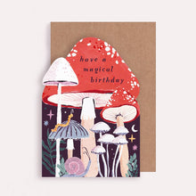 Load image into Gallery viewer, Mushroom Birthday Card | Magic Mushrooms Card
