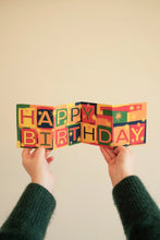 Load image into Gallery viewer, East End Press Concertina Greeting Card - Happy Birthday
