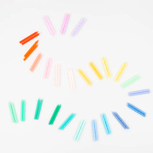 Meri Meri - Rainbow Twisted Mini Candles Set of 50