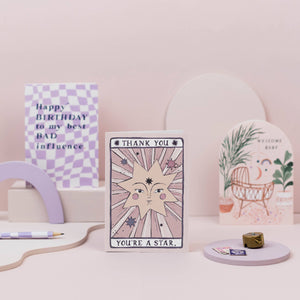 You're a Star Thank You Card | Thank You Cards | Tarot Card