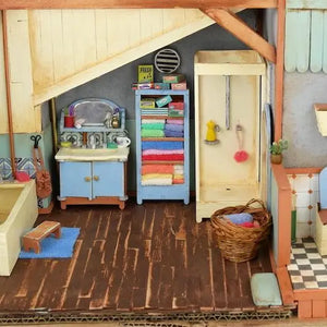 Sam & Julia Kids Diy Dollhouse Furniture Kit - Bathroom(Scale 1:12)