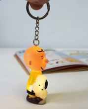 Load image into Gallery viewer, Peanuts Light-Up Keyring - Charlie Brown and Snoopy
