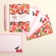 Load image into Gallery viewer, Summer Fruits 10 Illustrated Notecards
