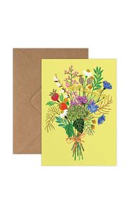 Brie Harrison Greetings Card - Wild Posy